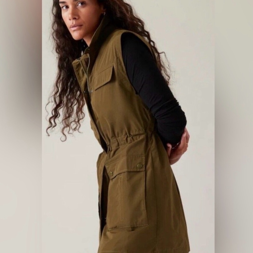ATHLETA Boundless Olive Utility Vest Jacket - Picture 4 of 16
